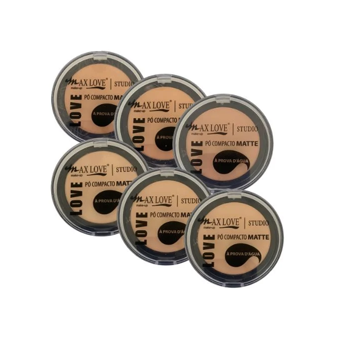 Po Compacto Matte Prova A D'Agua 10g Box 01 Cor 200 Ao 205 - Max Love Cor:200 — miniatura 2