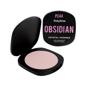 PO COMPACTO OBSIDIAN CRYSTAL POWDER PC44 - RUBY ROSE - imagem 1