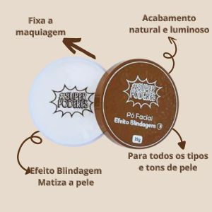 PÓ FACIAL EFEITO BLINDAGEM - SUPER PODERES - miniatura 2