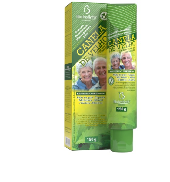 Pomada Massageadora Canela de Velho Com Sebo de Carneiro 150 G - Bio Instinto