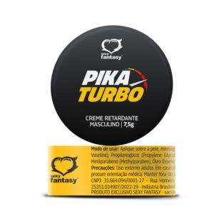 Pomada Retardante Masculino Pika Turbo 7,5g Sexy Fantasy
