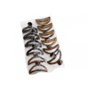 PRENDEDOR DE CABELO MODELO LUA RISCADA 9,5CM - NEXXO - miniatura 2