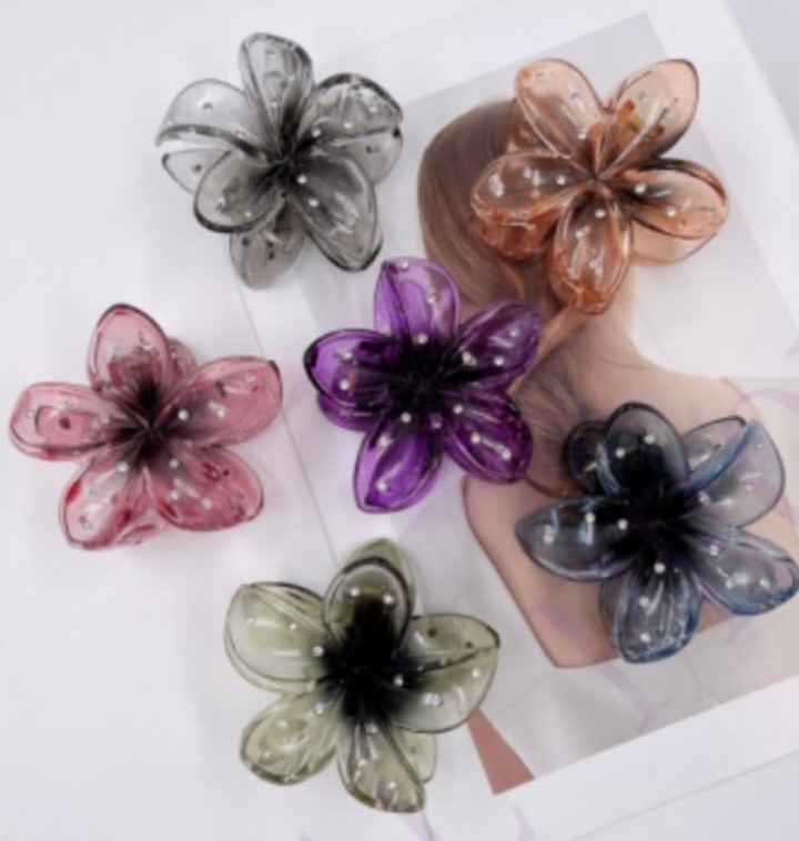Presilha Para Cabelo Flor Com Strass Cores Variadas - Royal — miniatura 3