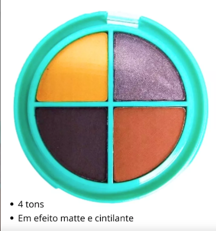 QUARTETO DE SOMBRAS YES PARADISE ( 4 TONS ) SAFIRA cor:cor2