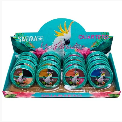 QUARTETO DE SOMBRAS YES PARADISE ( 4 TONS ) SAFIRA cor:cor3 — miniatura 3