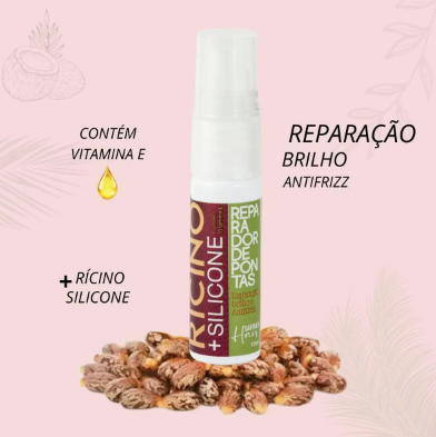 Reparador de Pontas Óleo de Ricino + Silicone 15ml - Safira — miniatura 4