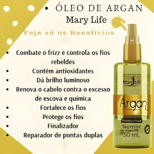 Reparador de Pontas Supreme Argan 50ml - ( Mary Life ) Bio Instinto — miniatura 2