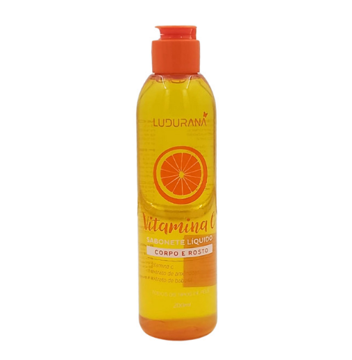 Sabonete Corporal Vitamina C 200ml (corpo e Rosto) - Ludurana