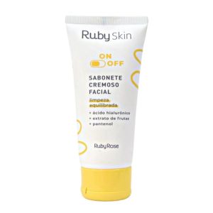 Sabonete Facial Cremoso On/Off 100ml -Ruby Rose