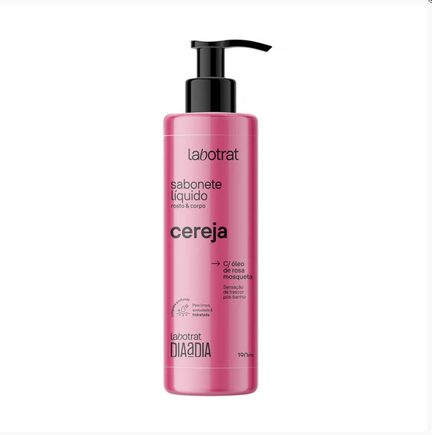 Sabonete Liquido Dia A Dia Cereja 190g Labotrat7898632475357