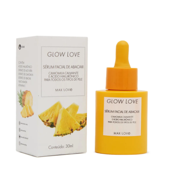 SERUM FACIAL ABACAXI GLOW 30 ML -MAX LOVE - imagem 1