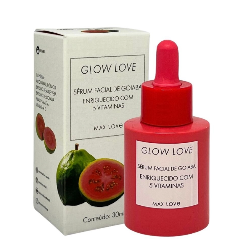 SERUM FACIAL GOIABA  GLOW 30 ML -MAX LOVE - imagem 1