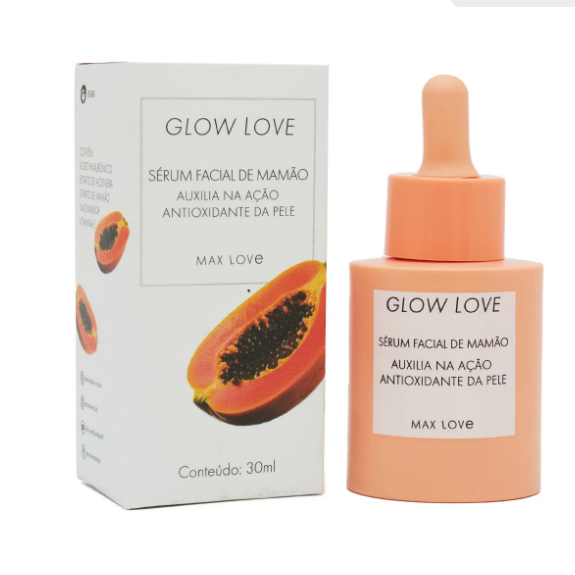 SERUM FACIAL MAMÃO GLOW 30 ML -MAX LOVE - imagem 1