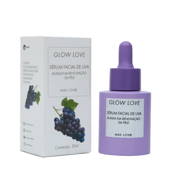 SERUM FACIAL UVA GLOW 30 ML -MAX LOVE - imagem 1