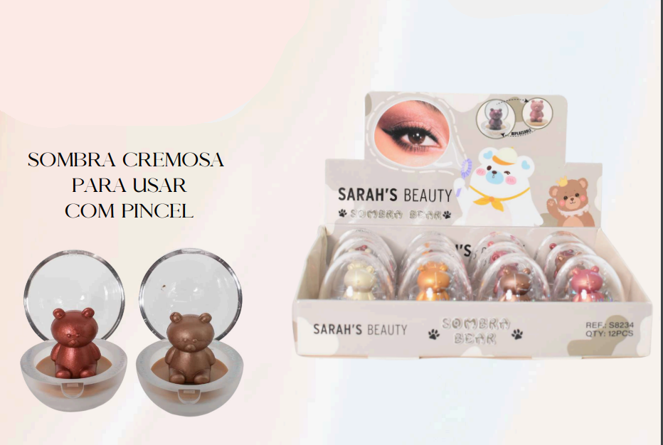 Sombra Cremosa Bear (06 Tons) - Sarah'S Beauty Cor:sb03 — miniatura 2
