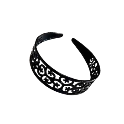 TIARA PARA CABELO ADULTO COR PRETA 12X3,5CM - NEXXO - imagem 1