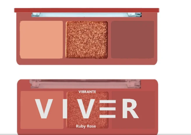 Trio de Sombras Viver -Ruby Rose Cor:vibrante