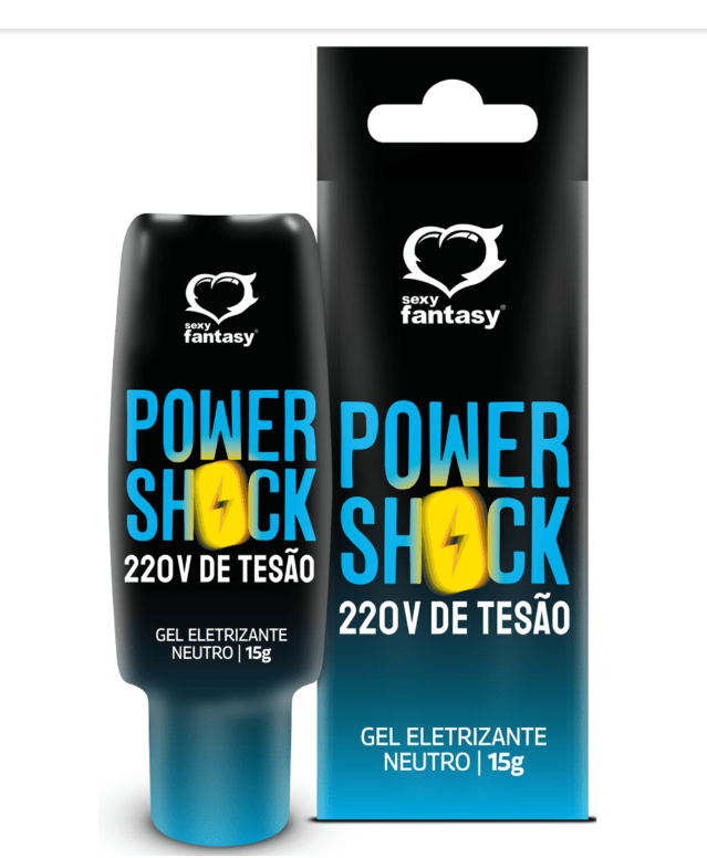 Vibrador Liquido Power Shock 220v de Tesão Neutro 15ml Sexy Fantasy
